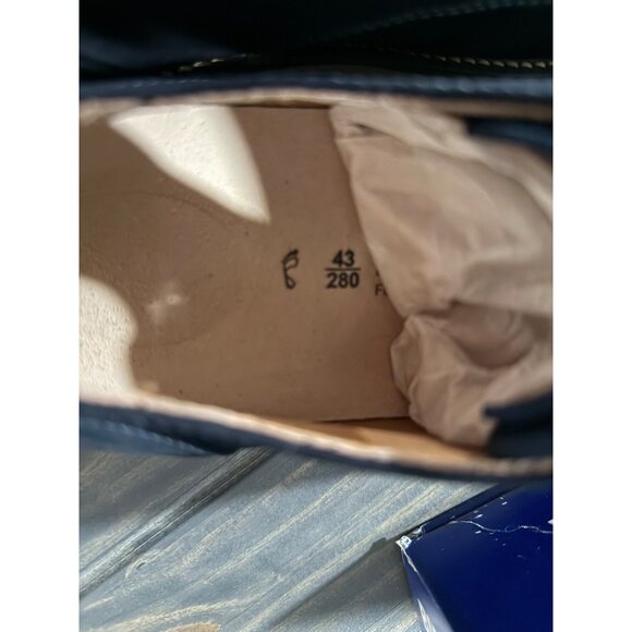 Birkenstock Unisex Pasadena Night Blue Suede Lace-Up Shoes EU Size 43 Normal Fit - Picture 6 of 10